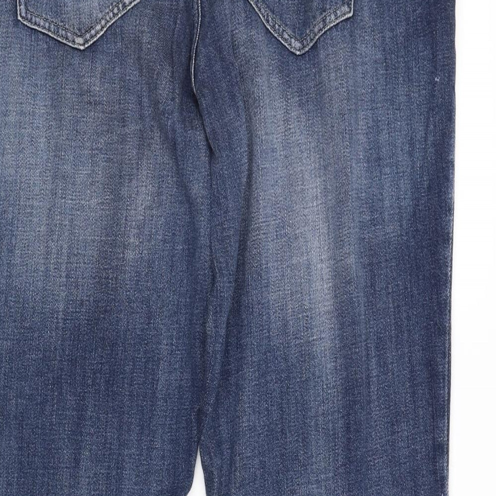 NEXT Womens Blue   Straight Jeans Size 18 L31 in