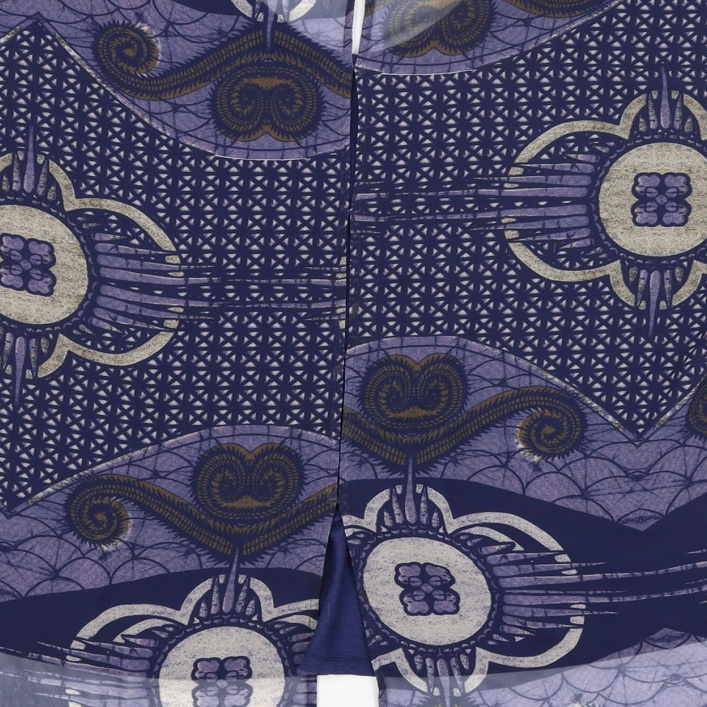 NEXT Womens Purple Floral  Basic Blouse Size 16