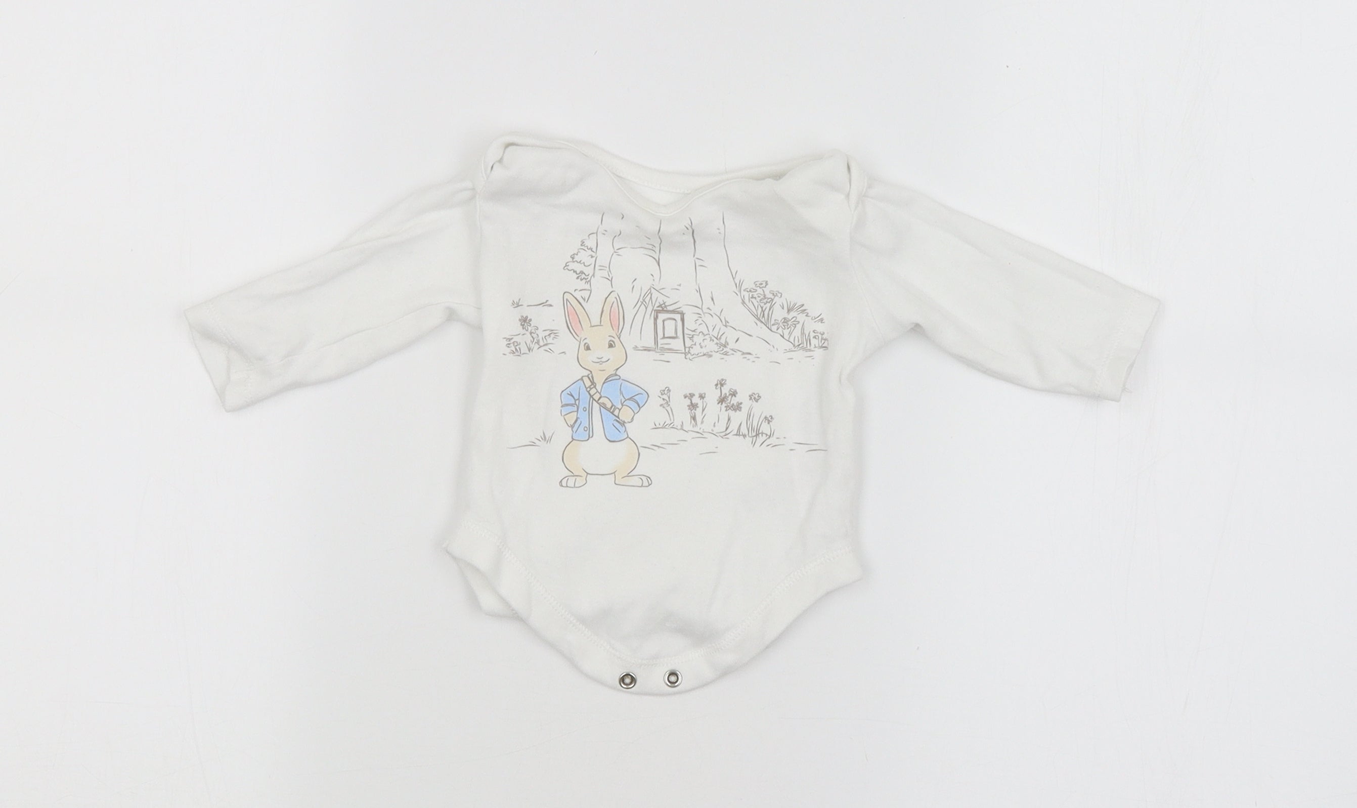 George Baby White Batik Babygrow One-Piece Size 0-3 Months - PETER RAB ...