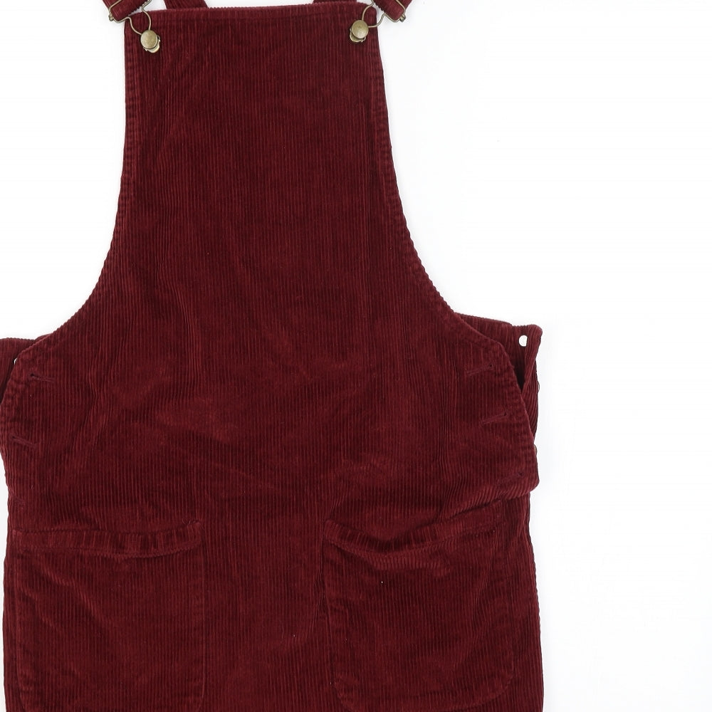 George Womens Red   Dungaree One-Piece Size 10