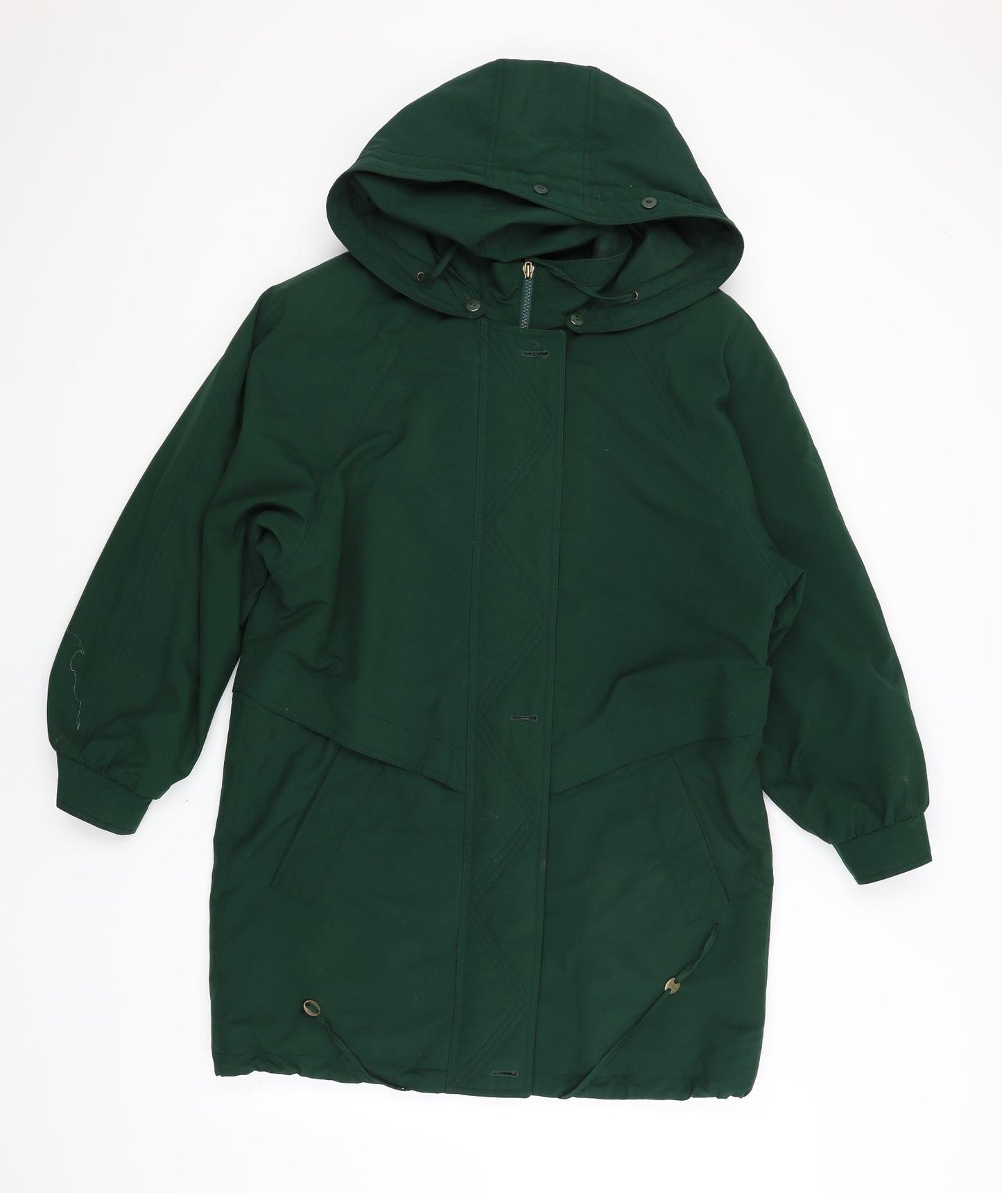 CANDA Womens Green   Overcoat Coat Size 10