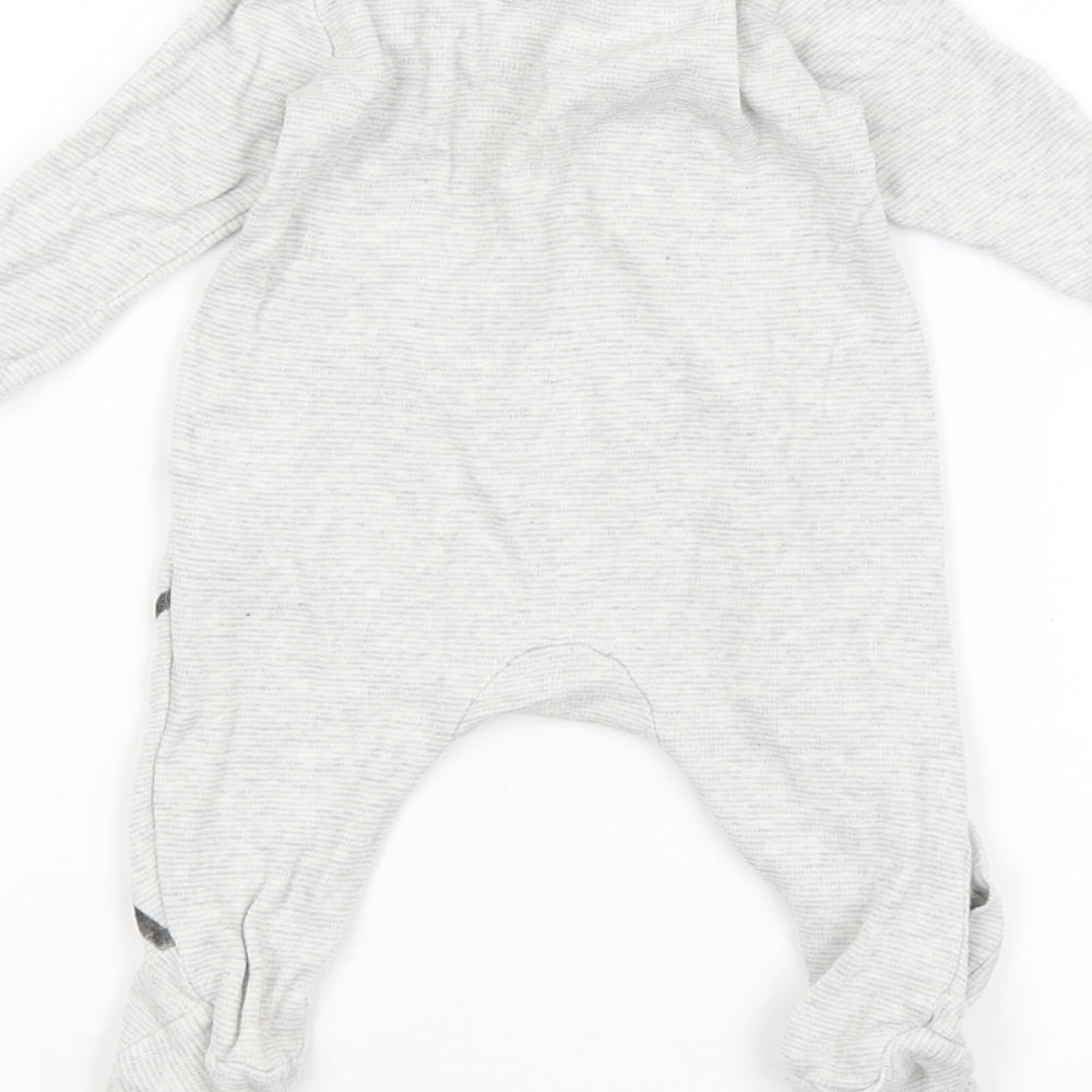 George Baby Grey   Babygrow One-Piece Size 0-3 Months