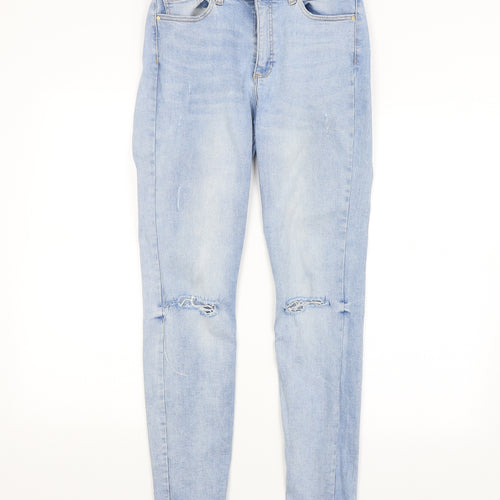 DENIM CO. Womens Blue   Straight Jeans Size 12 L28 in
