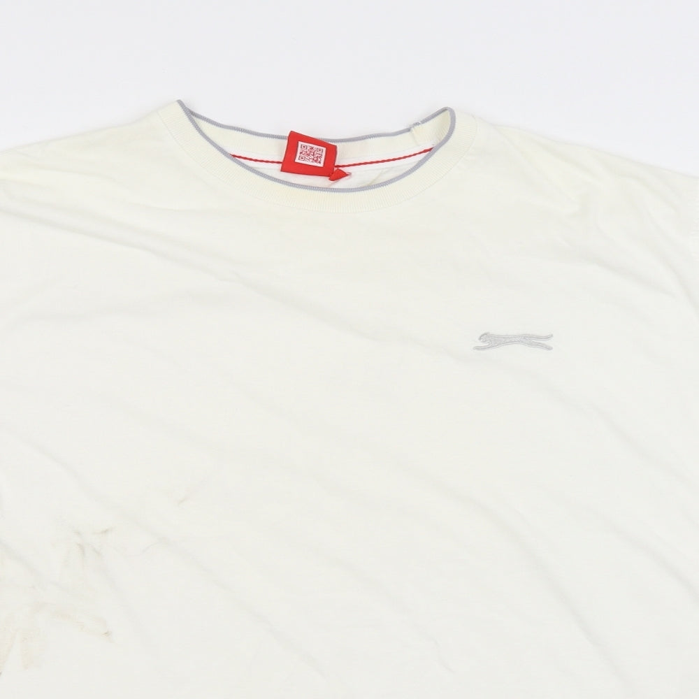 Slazenger Mens White   Basic T-Shirt Size XL