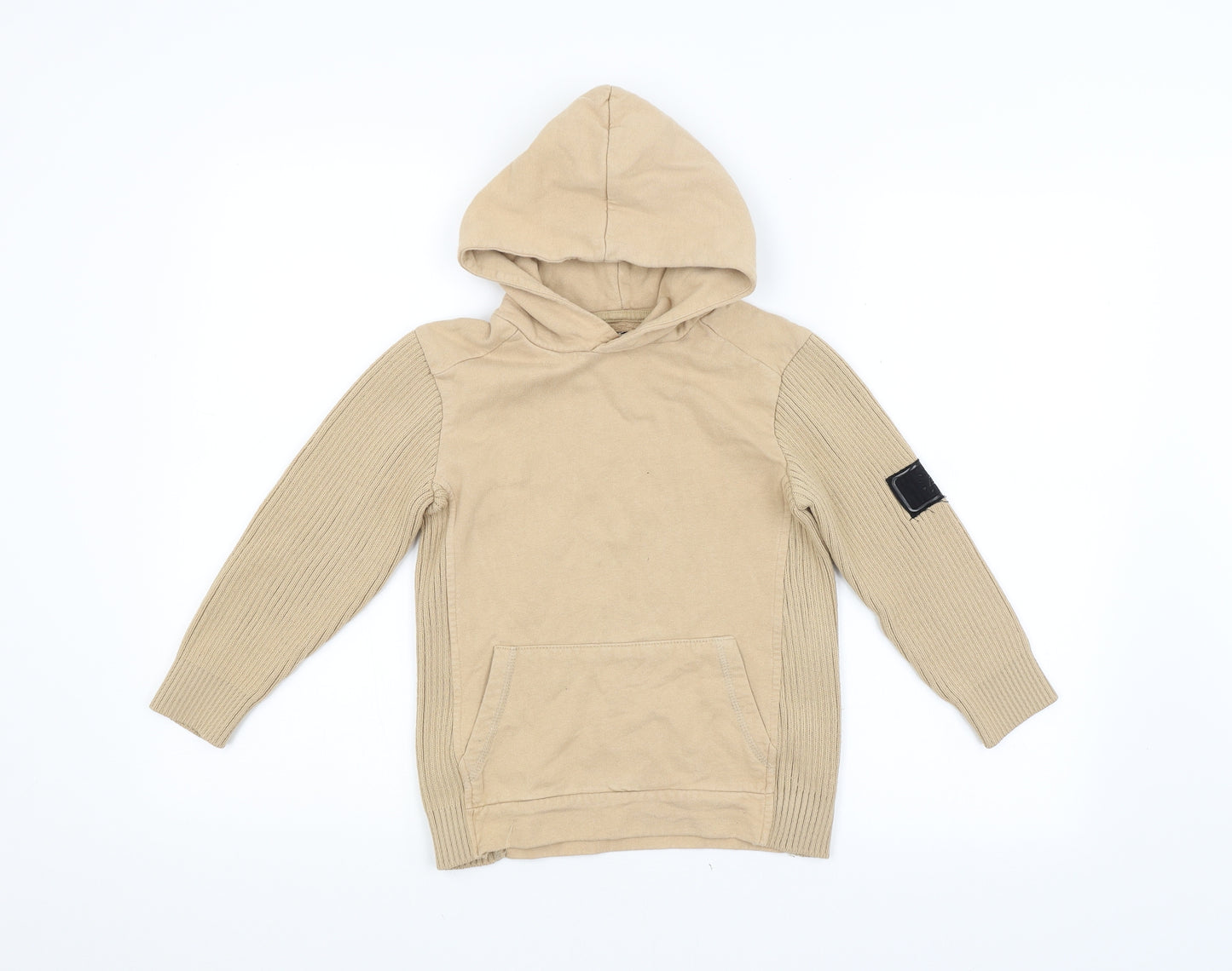 River Island Boys Beige   Pullover Hoodie Size 5-6 Years