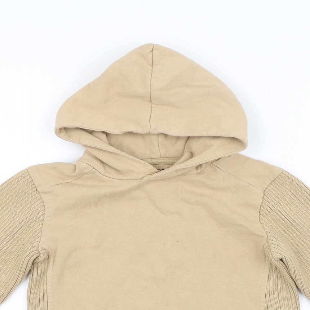River Island Boys Beige   Pullover Hoodie Size 5-6 Years