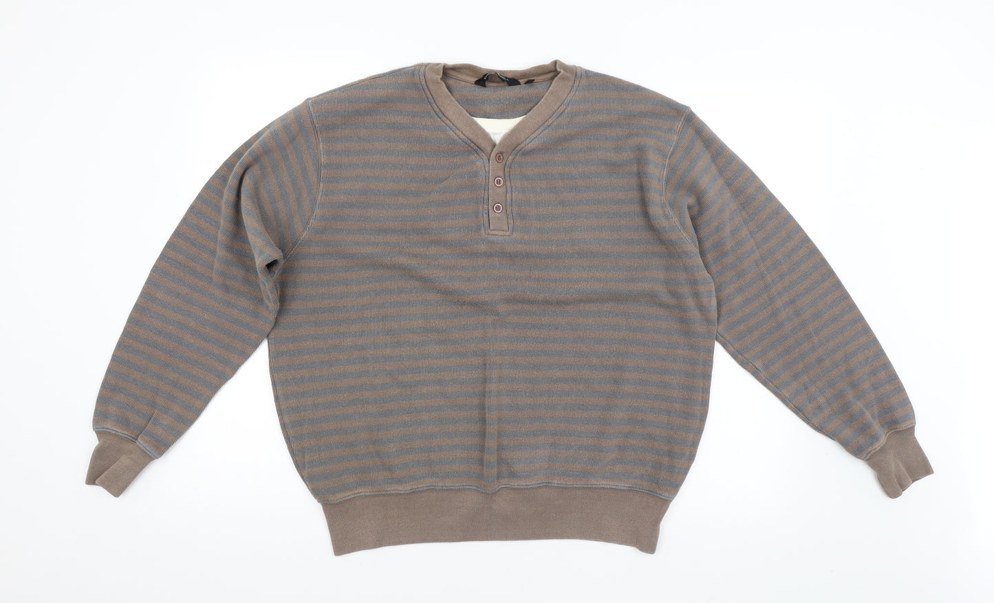Thomas Bell Mens Multicoloured Striped  Pullover Jumper Size L
