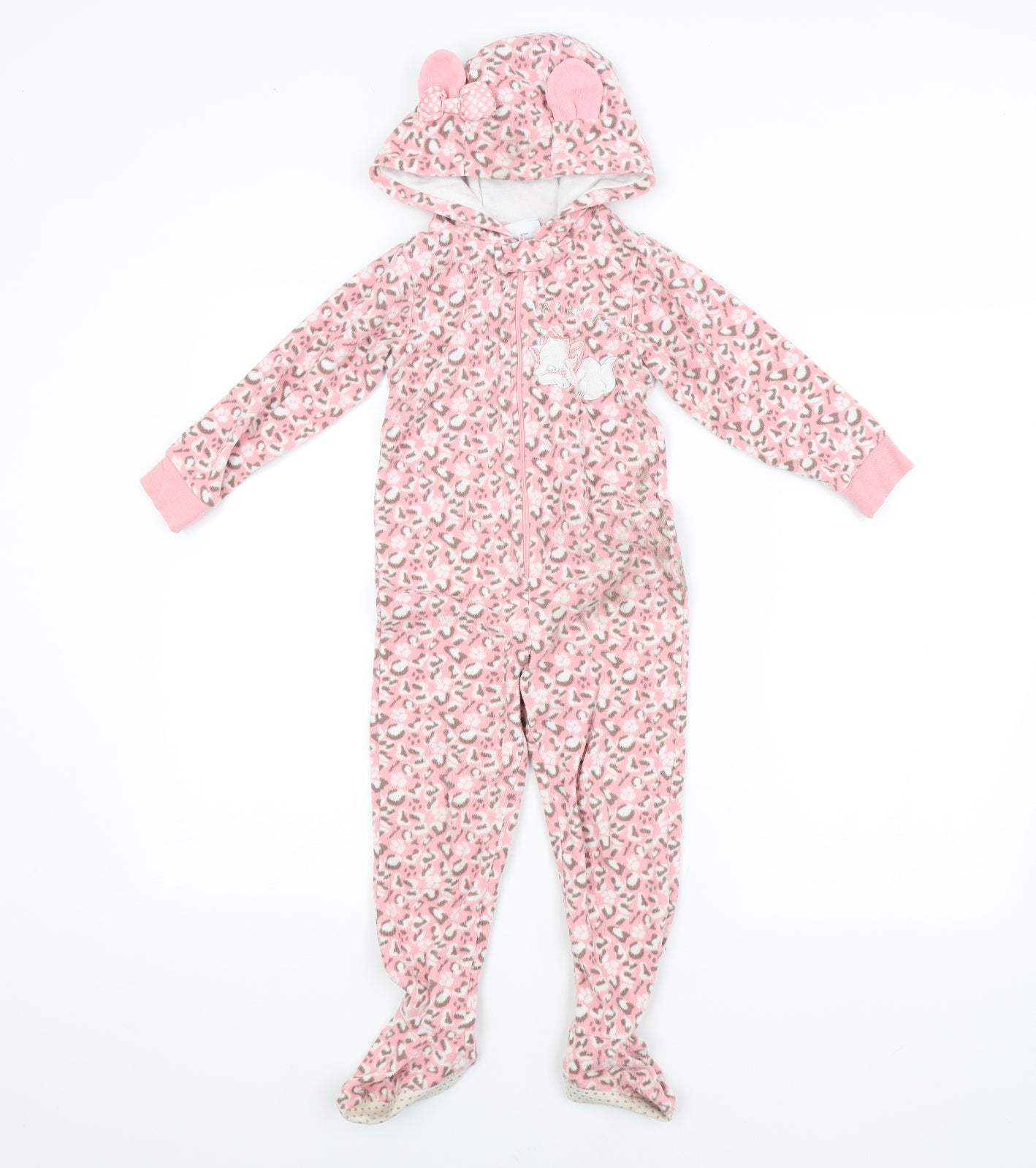 Disney Girls Pink Animal Print   One Piece Size 2-3 Years  - The Aristcats Marie Kitten