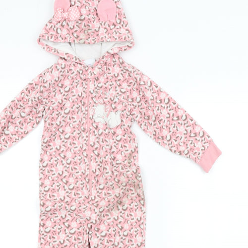 Disney Girls Pink Animal Print   One Piece Size 2-3 Years  - The Aristcats Marie Kitten