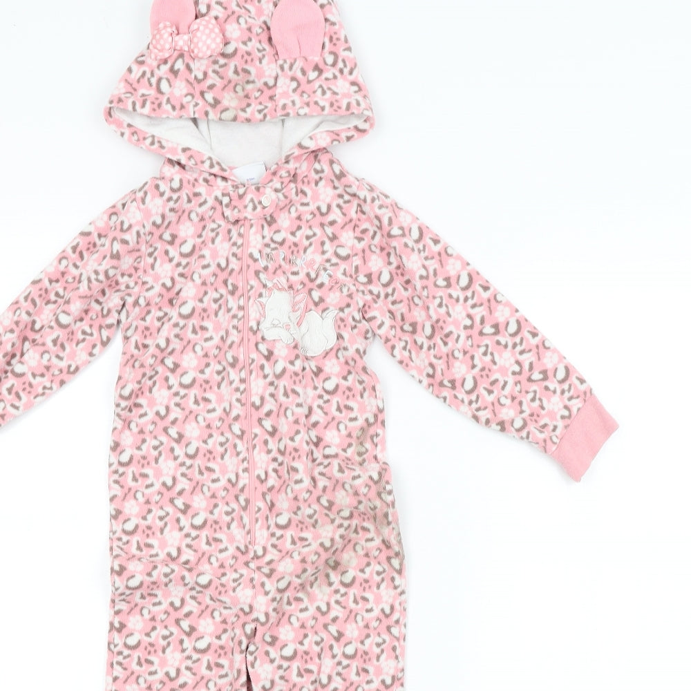 Disney Girls Pink Animal Print   One Piece Size 2-3 Years  - The Aristcats Marie Kitten