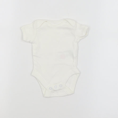 F&F Baby White   Babygrow One-Piece Size 0-3 Months