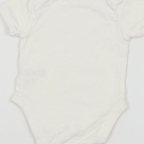 F&F Baby White   Babygrow One-Piece Size 0-3 Months