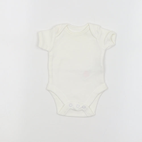 F&F Baby White   Babygrow One-Piece Size 0-3 Months