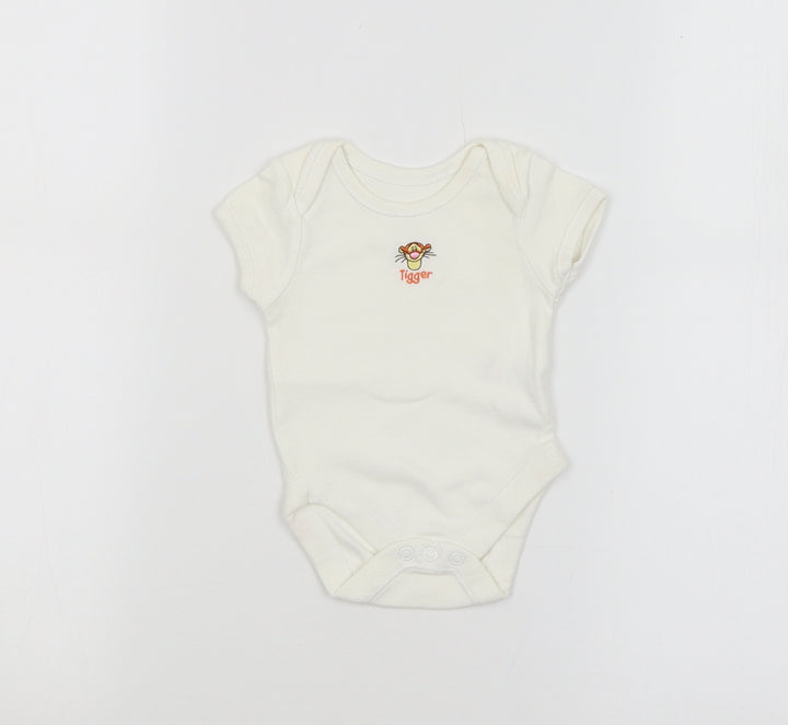 Disney Baby White   Babygrow One-Piece Size 0-3 Months  - TIGGER