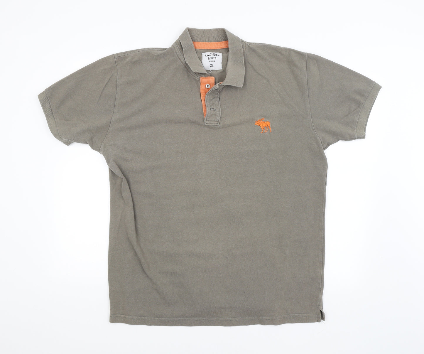 Abercrombie & Fitch Mens Grey    Polo Size XL