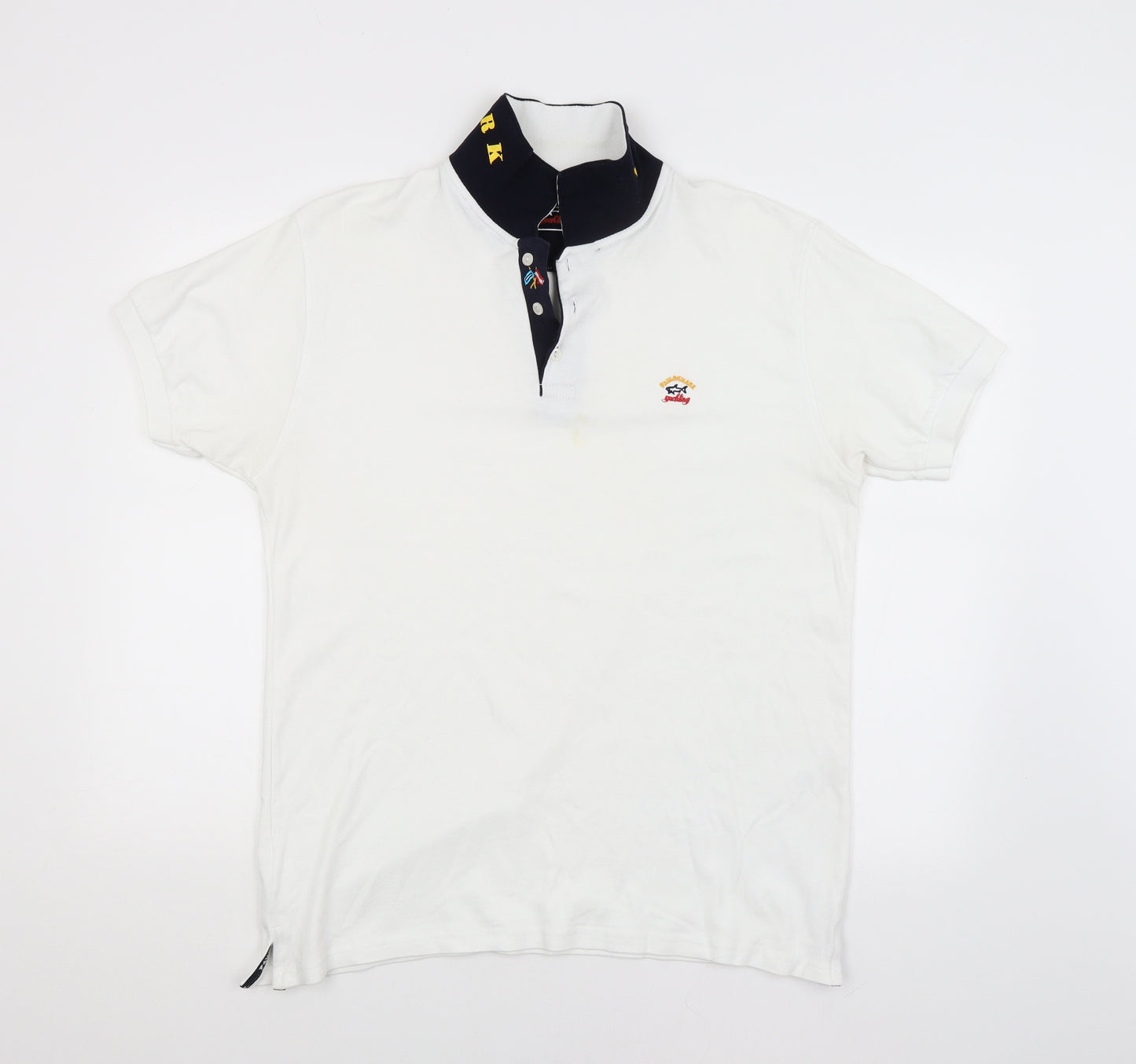 Paul & Shark Mens White    Polo Size 2XL