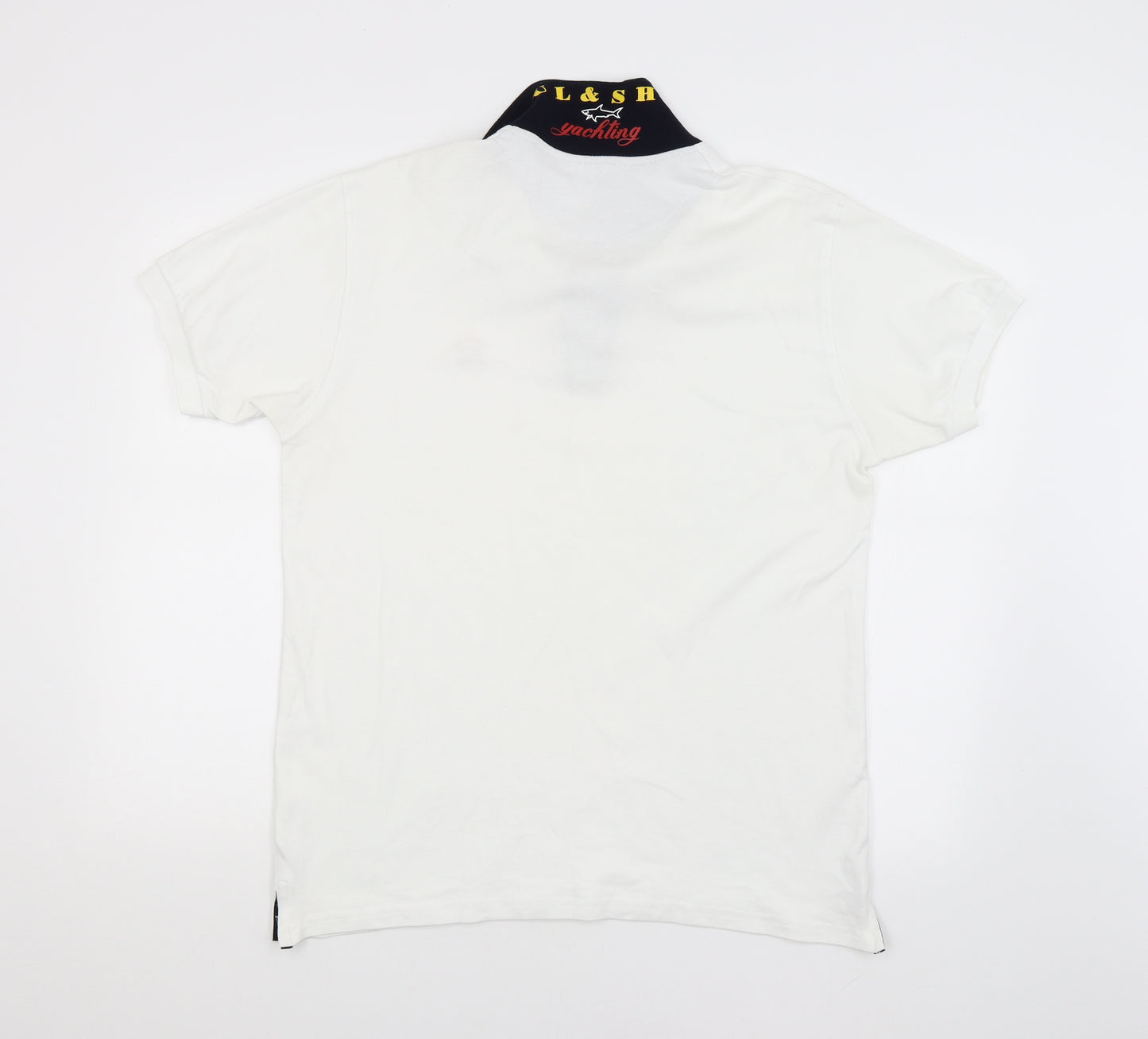 Paul & Shark Mens White    Polo Size 2XL