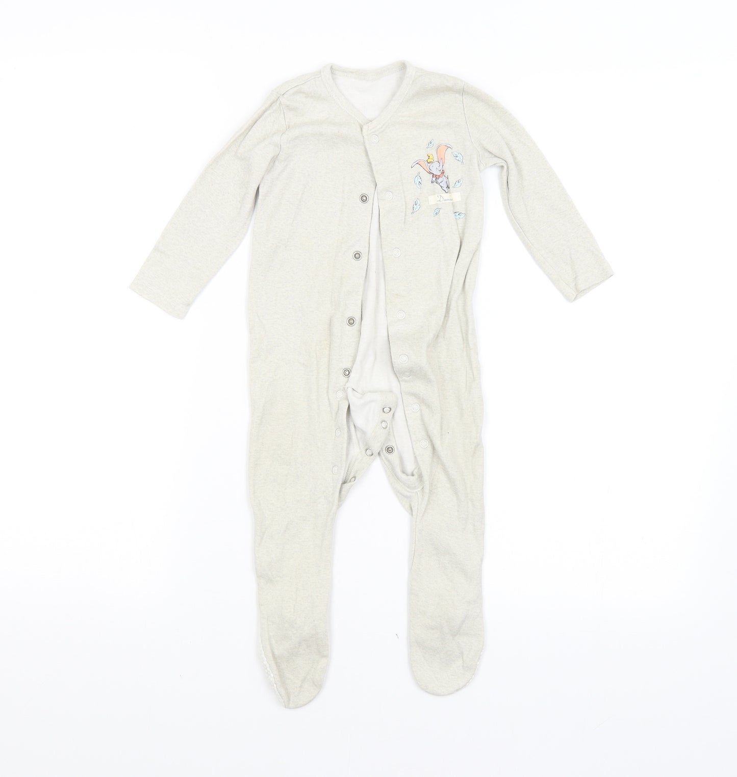 George Baby Grey   Babygrow One-Piece Size 9-12 Months  - DUMBO