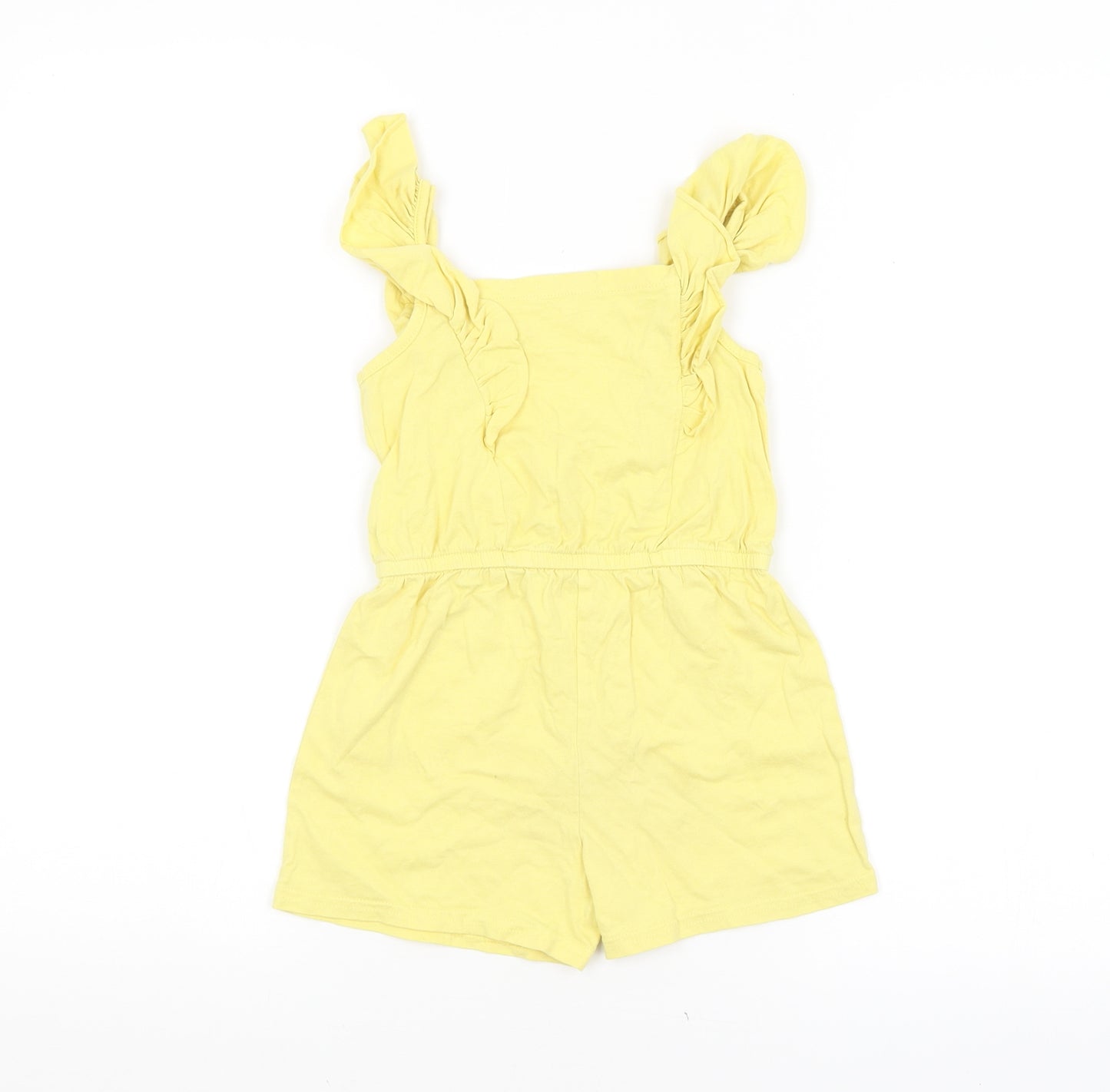 Primark Girls Yellow   Playsuit One-Piece Size 5-6 Years