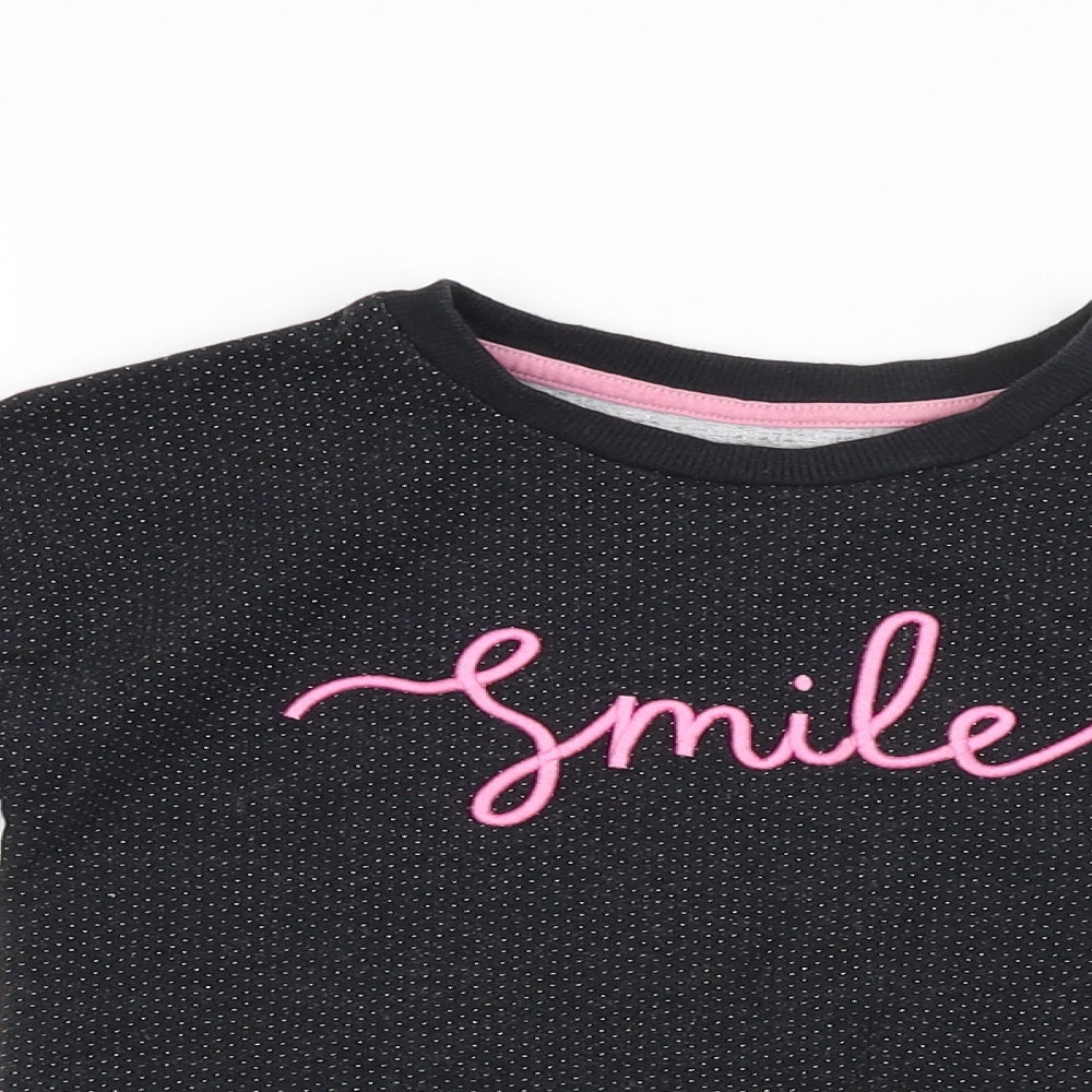 Nutmeg Girls Grey   Pullover Jumper Size 5-6 Years  - SMILE