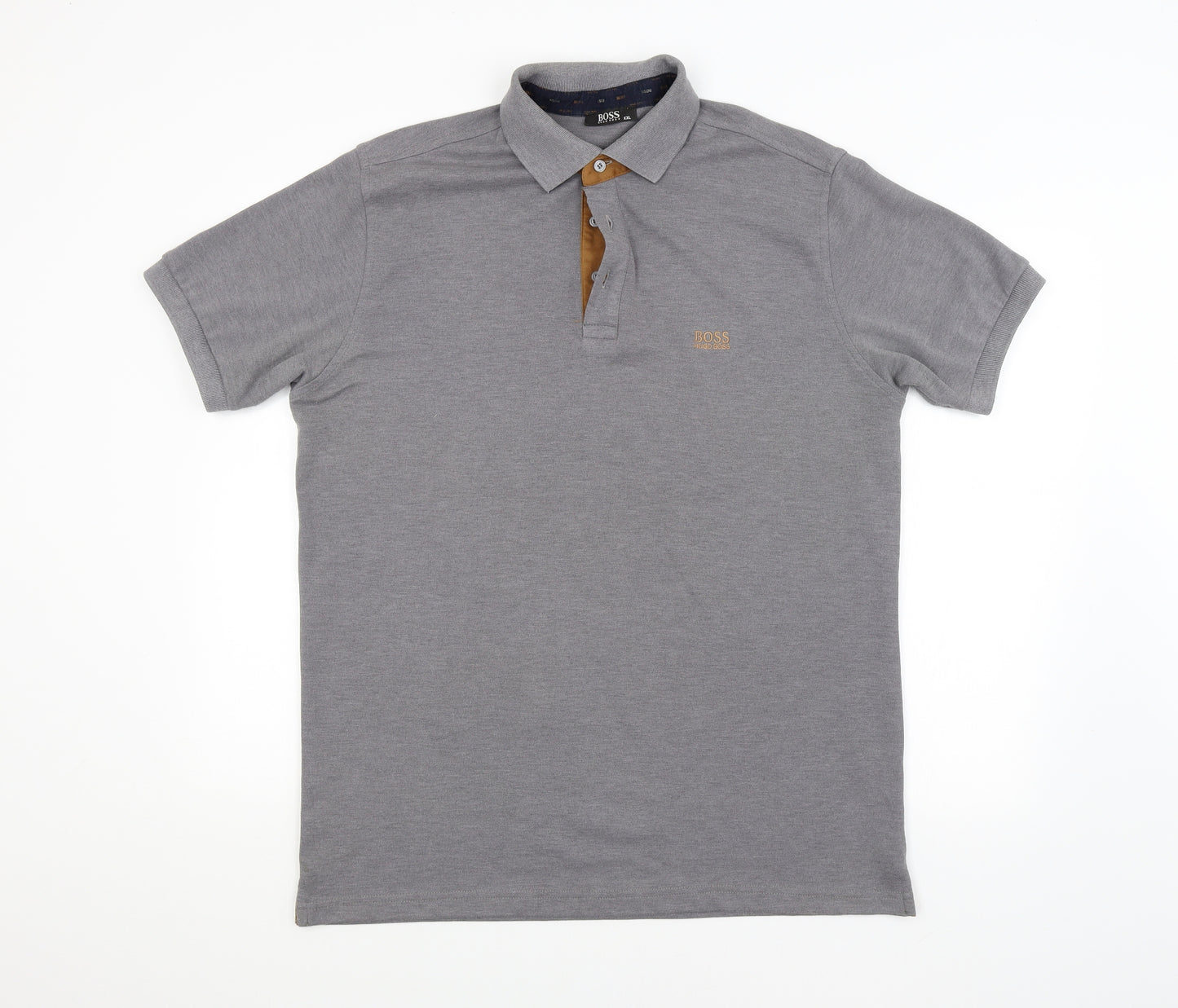 HUGO BOSS Mens Grey    Polo Size 2XL