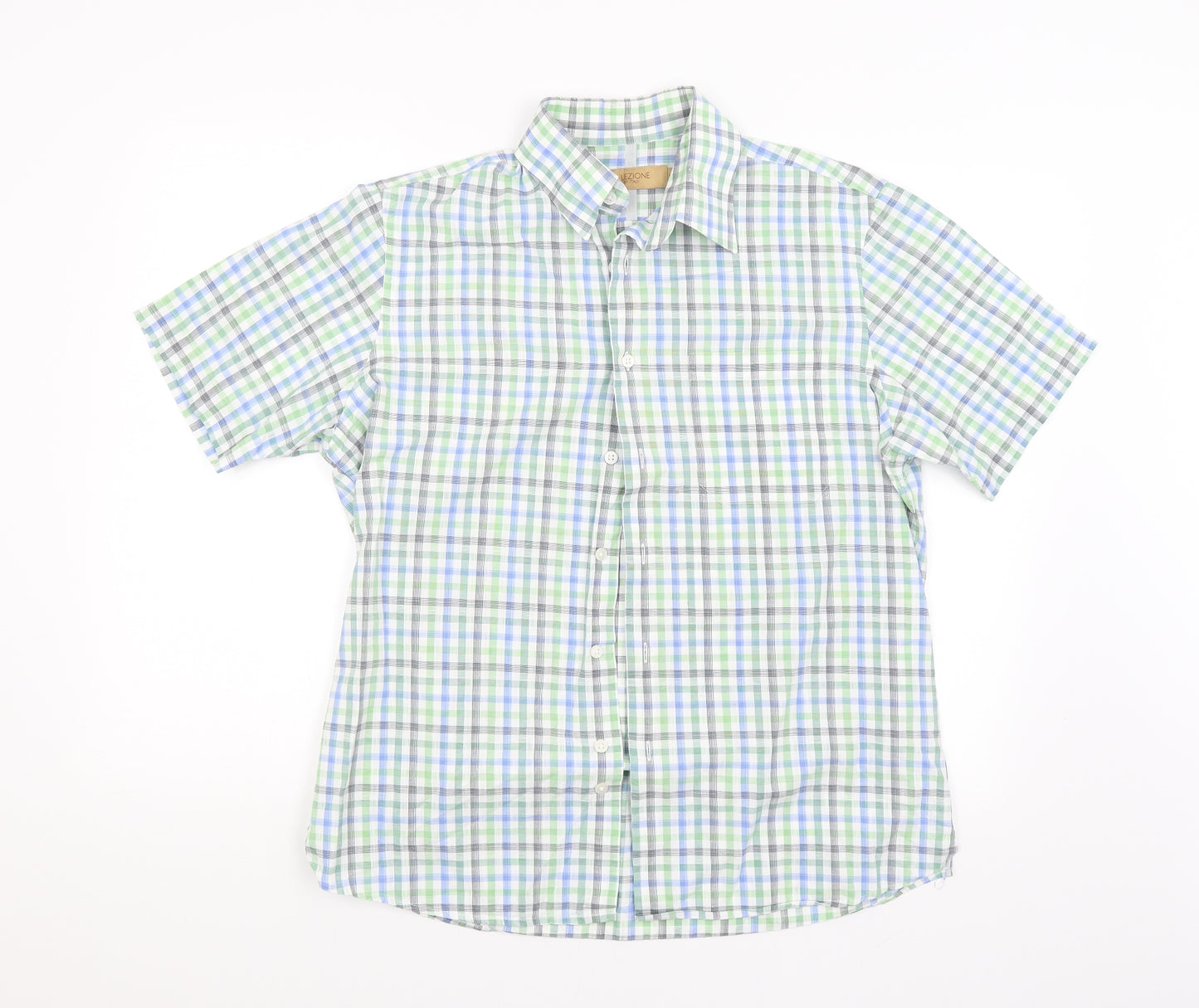 Collezione  Mens Multicoloured Check   Button-Up Size 16