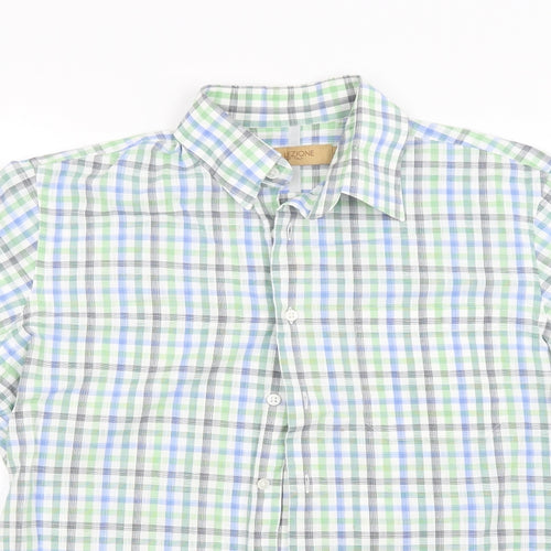 Collezione  Mens Multicoloured Check   Button-Up Size 16