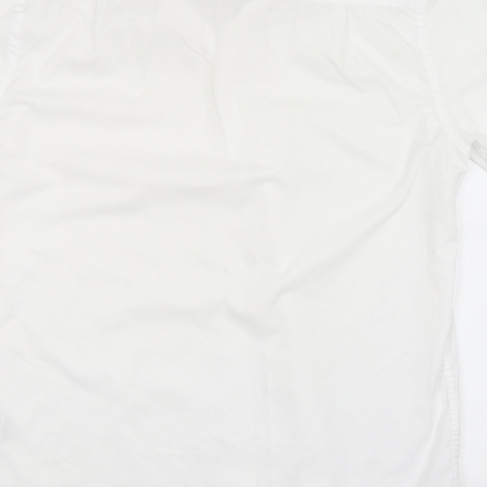 M&S Mens White    Dress Shirt Size 15.5