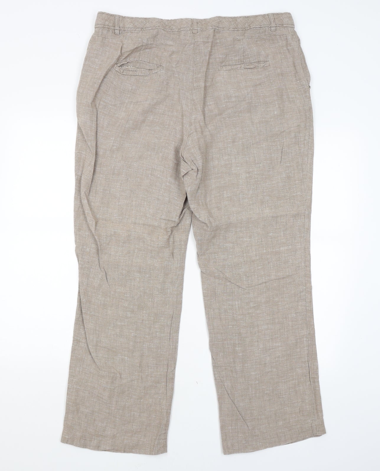 Monsoon Womens Brown   Trousers  Size 16 L27 in