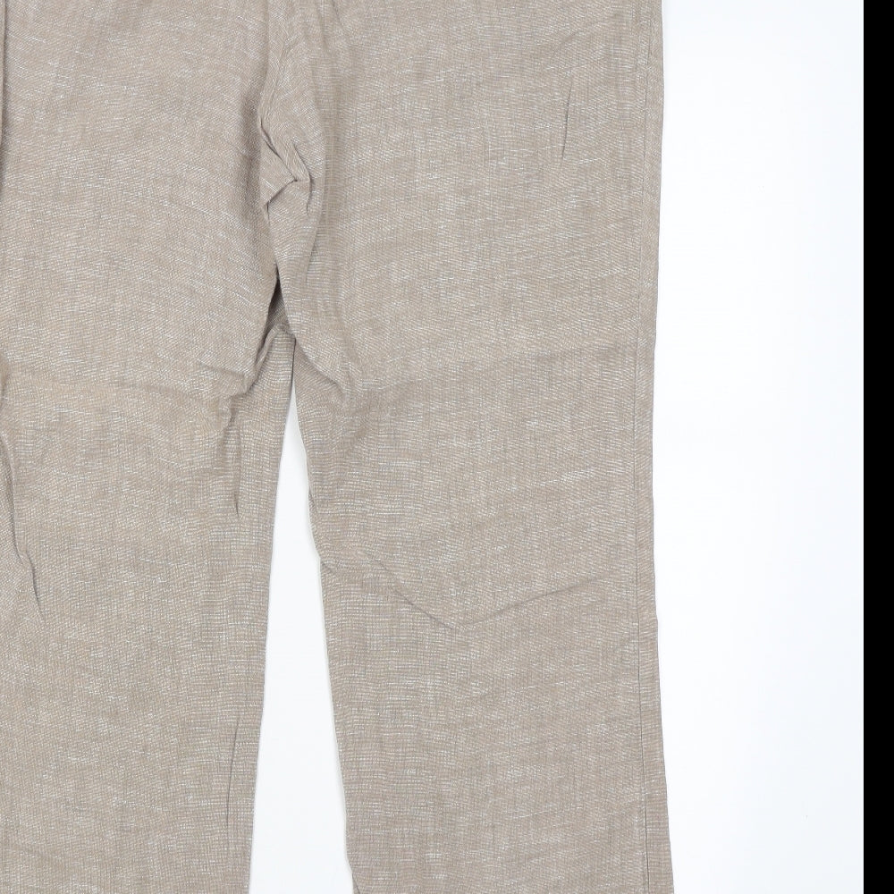 Monsoon Womens Brown   Trousers  Size 16 L27 in
