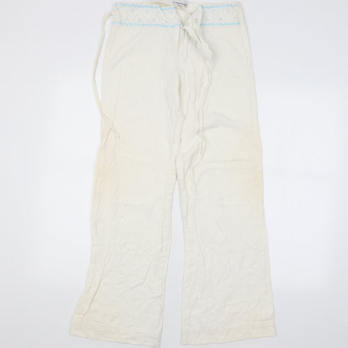 FRANSA Womens White   Trousers   L28 in