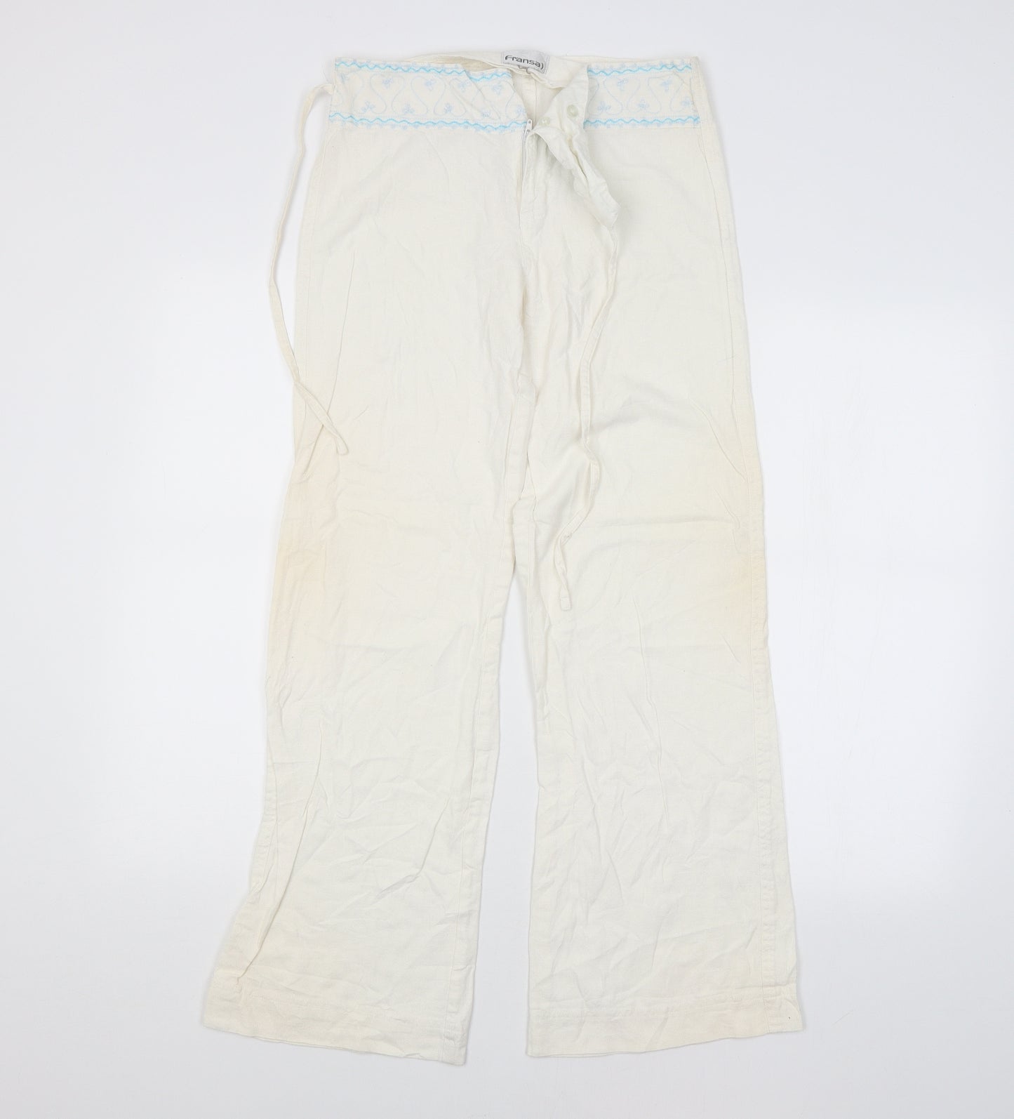 FRANSA Womens White   Trousers   L28 in
