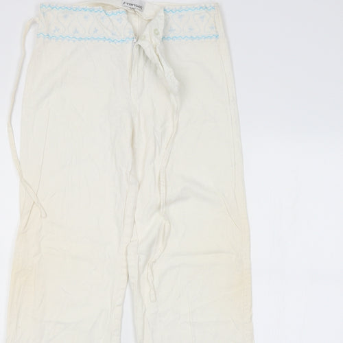 FRANSA Womens White   Trousers   L28 in