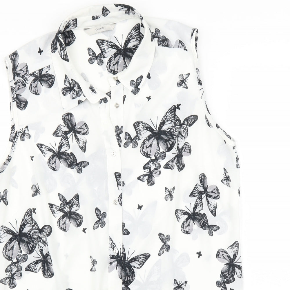 George Womens Multicoloured    Blouse Size 12  - Butterfly print