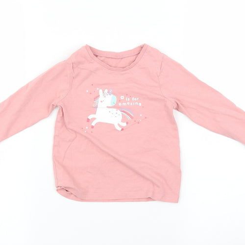 George Baby Multicoloured   Basic T-Shirt Size 18-24 Months  - Unicorn