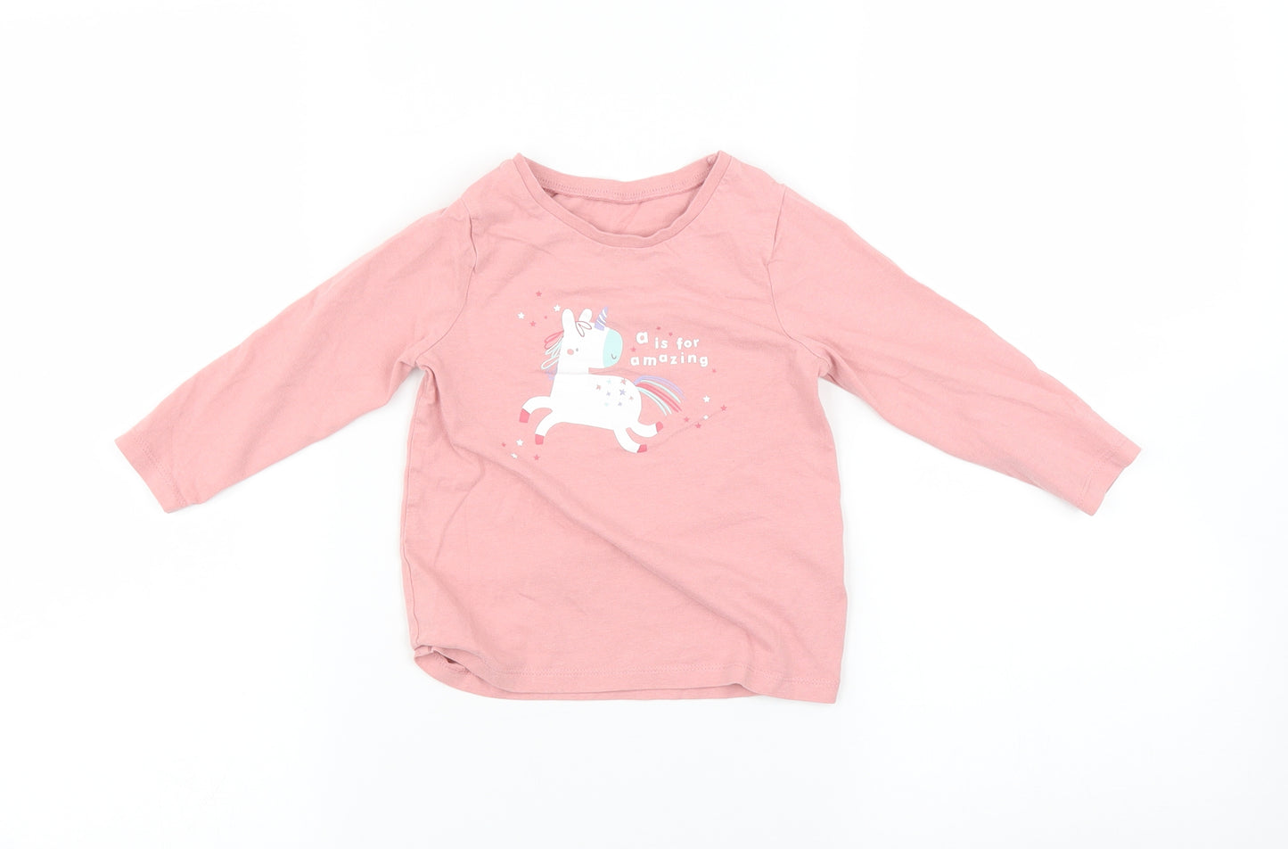 George Baby Multicoloured   Basic T-Shirt Size 18-24 Months  - Unicorn