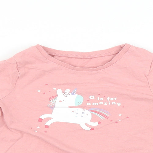 George Baby Multicoloured   Basic T-Shirt Size 18-24 Months  - Unicorn