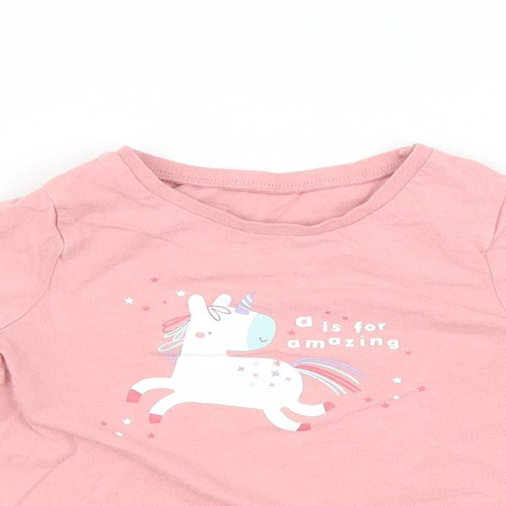 George Baby Multicoloured   Basic T-Shirt Size 18-24 Months  - Unicorn