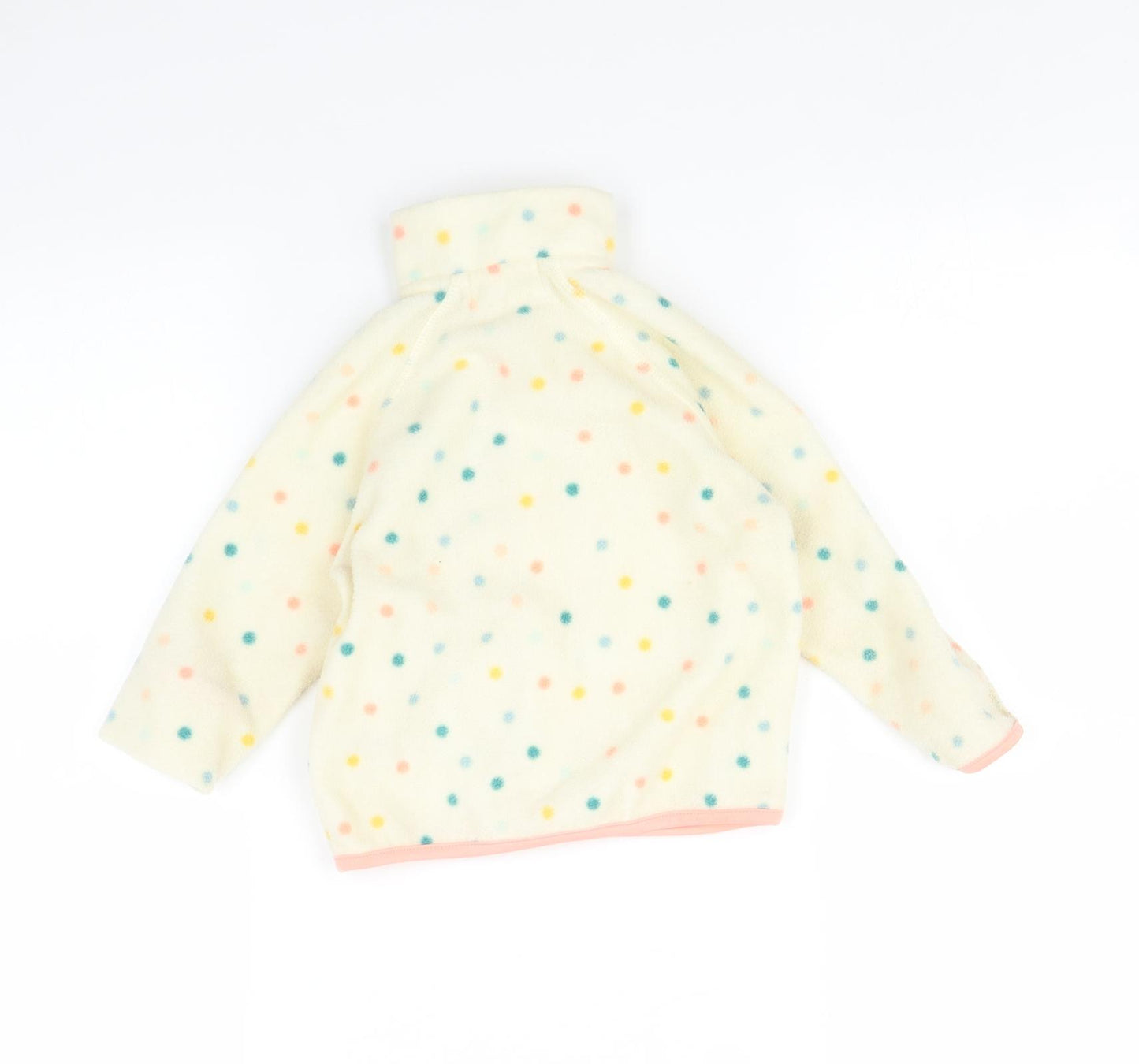 Primark Girls Multicoloured Polka Dot  Full Zip Hoodie Size 3-4 Years