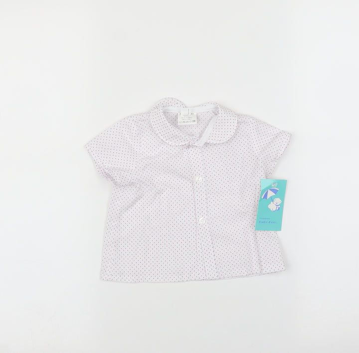 babyFurr Baby Multicoloured Polka Dot  Basic Button-Up Size 6-9 Months