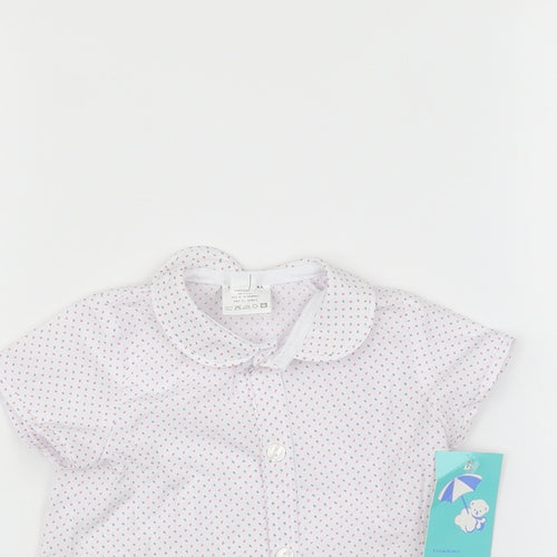 babyFurr Baby Multicoloured Polka Dot  Basic Button-Up Size 6-9 Months