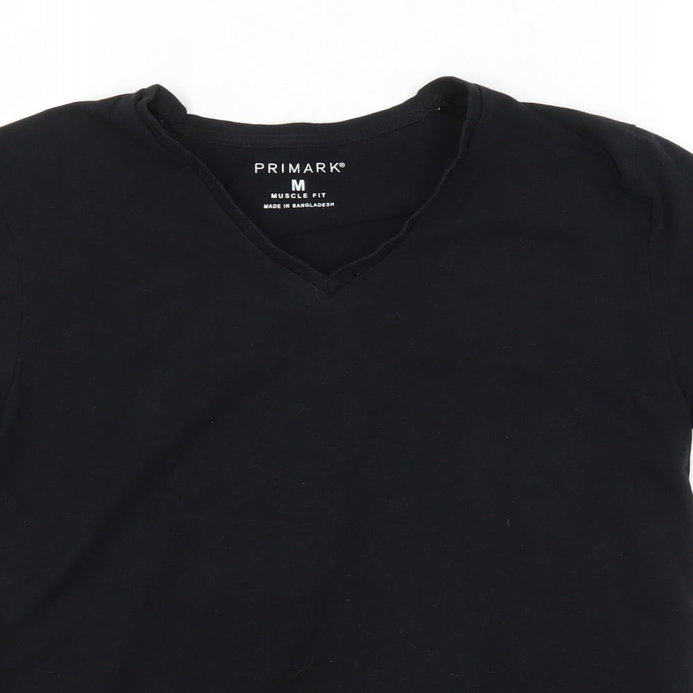Primark Mens Black    T-Shirt Size M