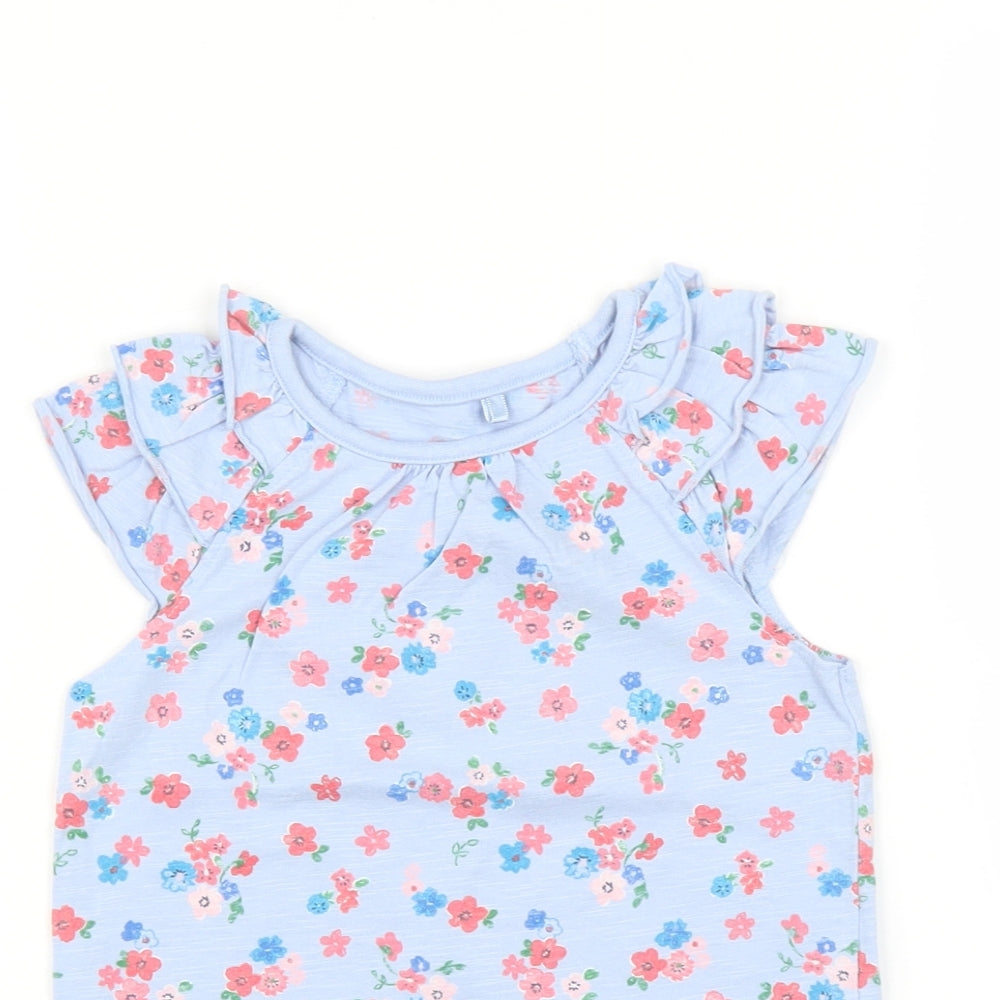 George Girls Multicoloured Floral  Basic T-Shirt Size 3-4 Years