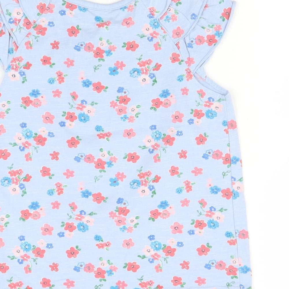 George Girls Multicoloured Floral  Basic T-Shirt Size 3-4 Years