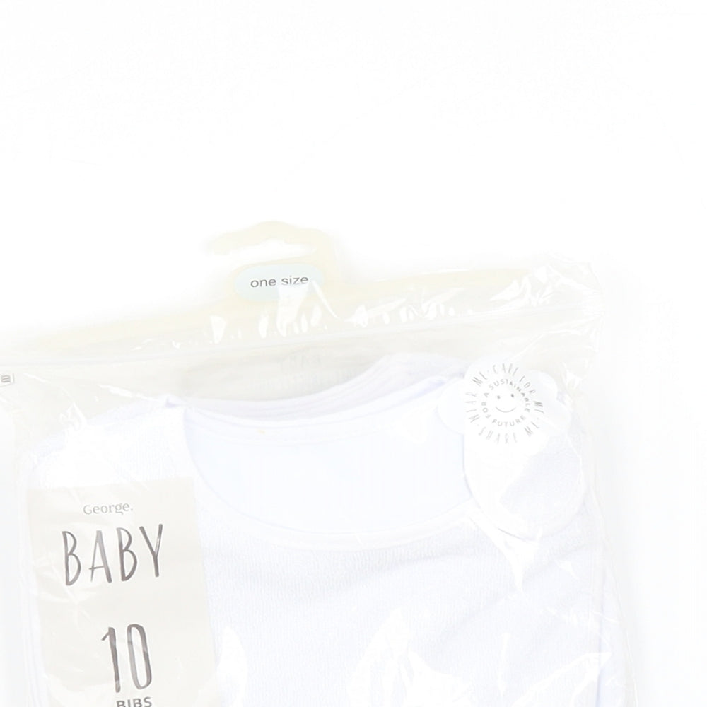 George Baby White    One-Piece   - Bibs