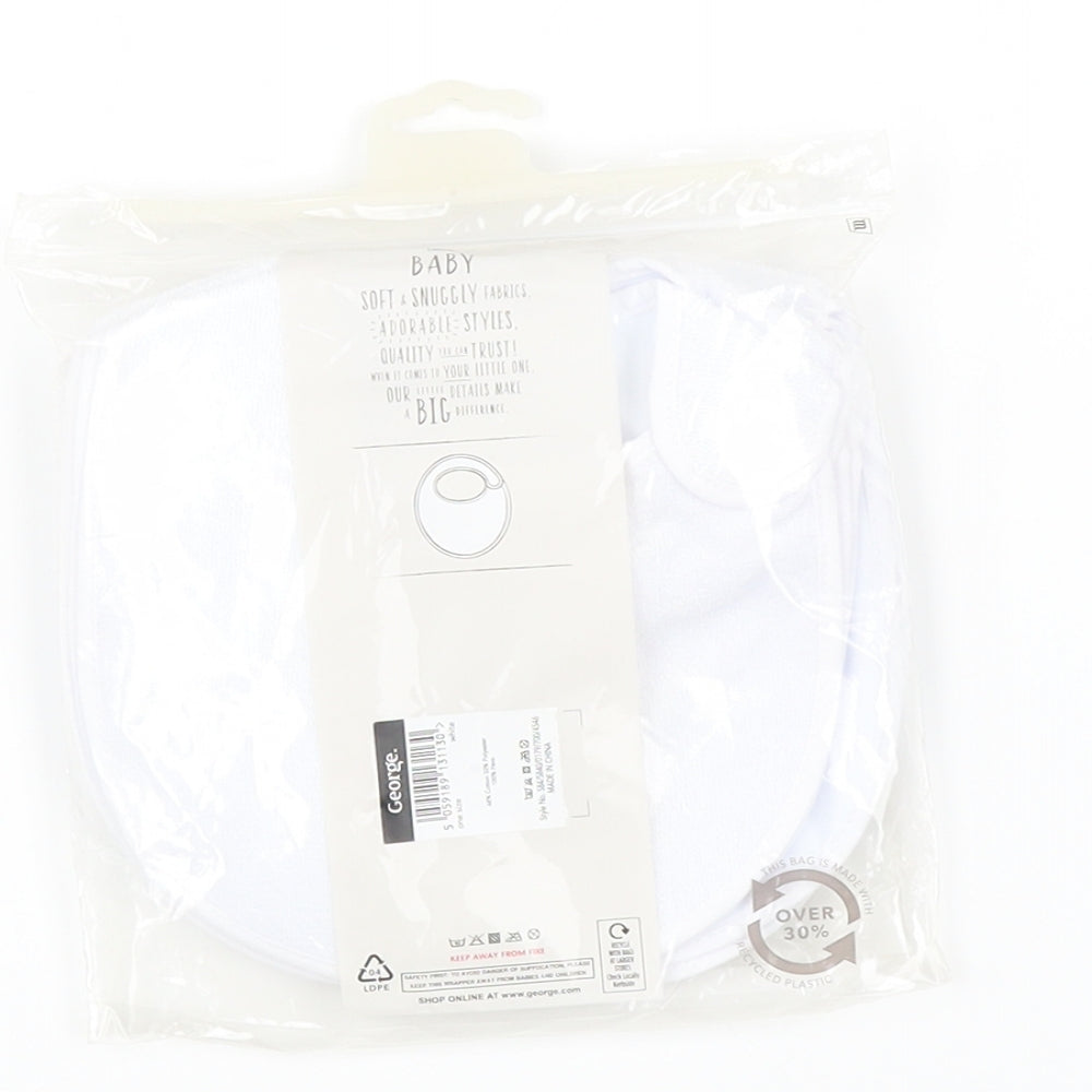 George Baby White    One-Piece   - Bibs