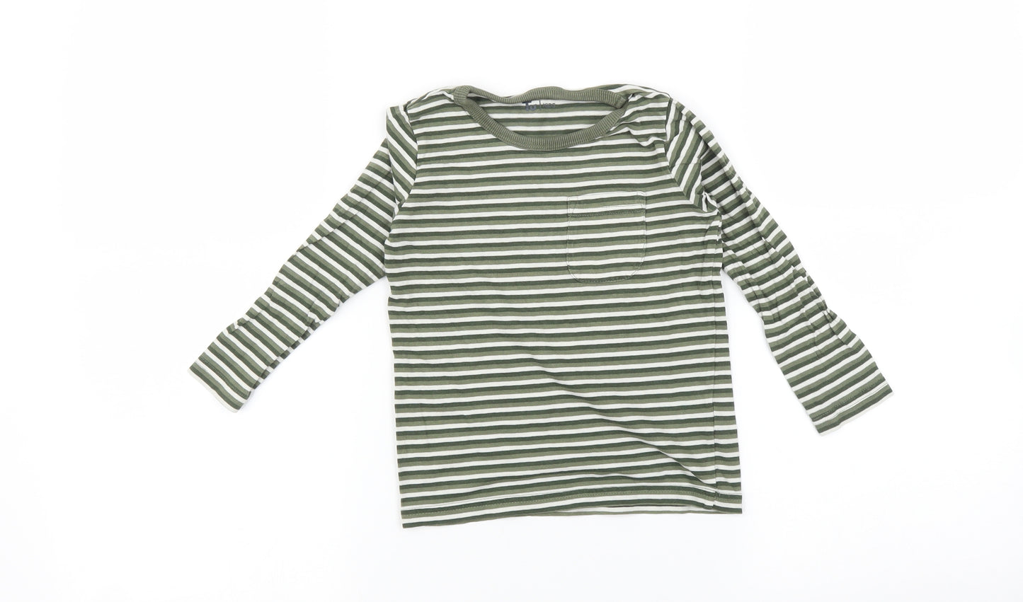 TU Boys Multicoloured Striped  Basic T-Shirt Size 2-3 Years