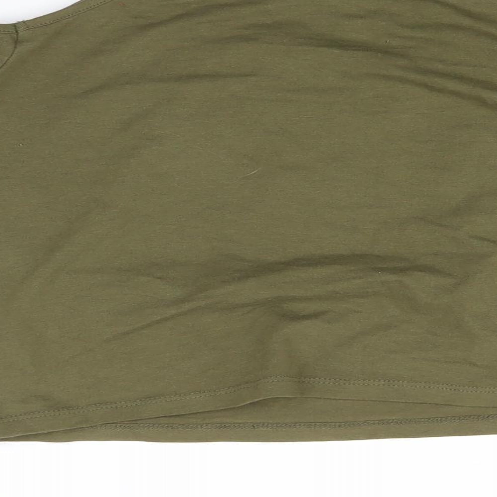New Look Girls Green   Basic T-Shirt Size 12-13 Years  - Cropped