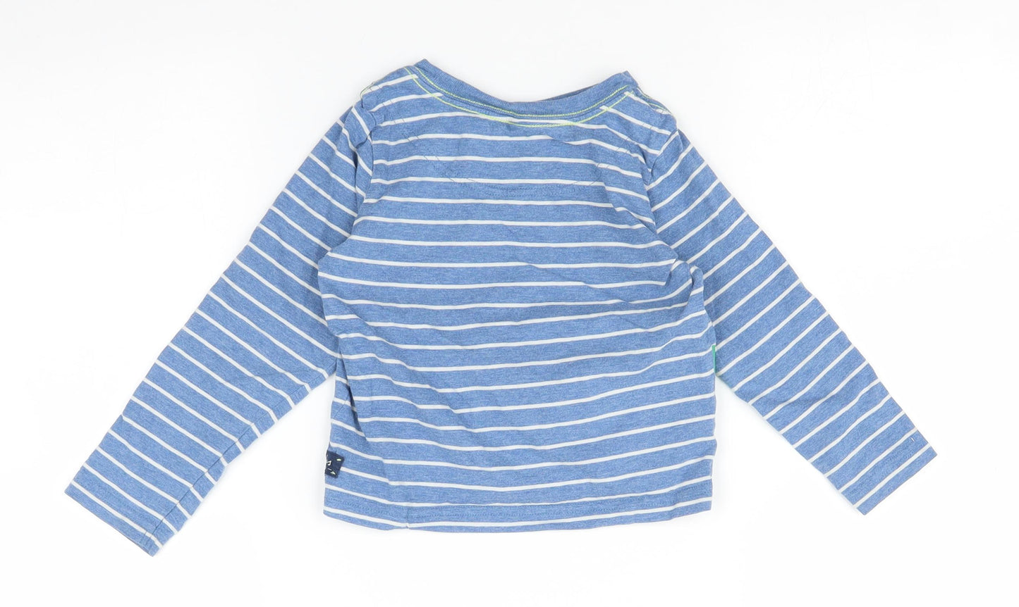 Joules Boys Multicoloured Striped  Basic T-Shirt Size 2 Years  - Crocodile