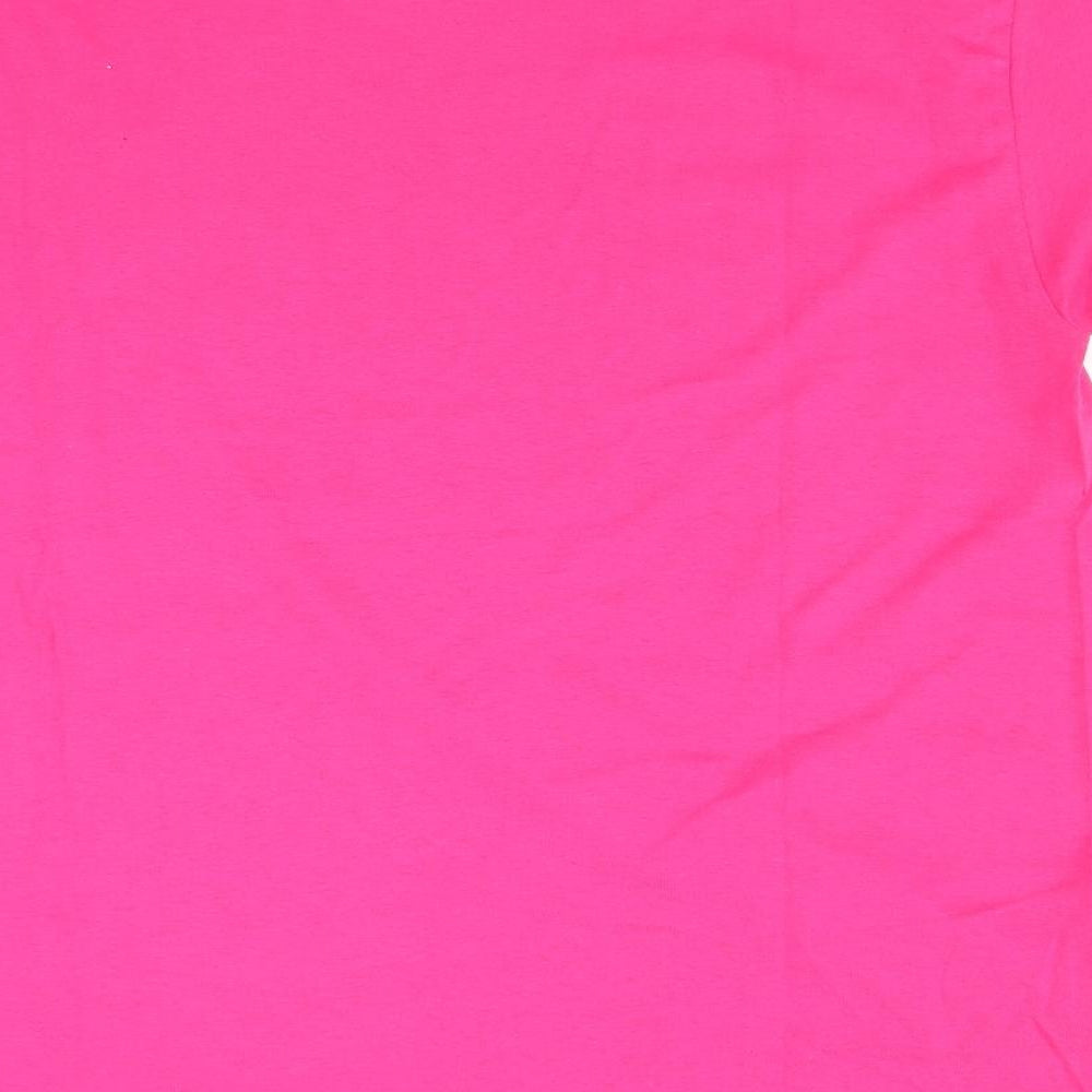 Gildan Womens Pink   Basic T-Shirt Size L  - Port Richey